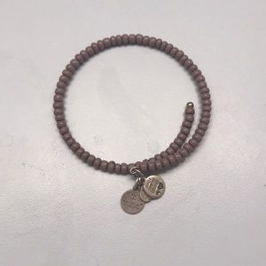 Alex and Ani purple beaded bangle
